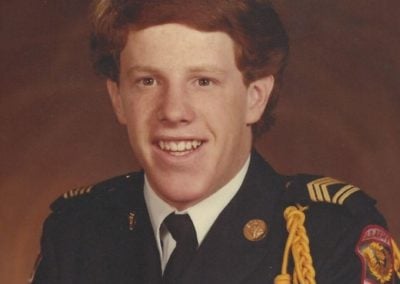 attorney Tim Theisen as a young man in the military