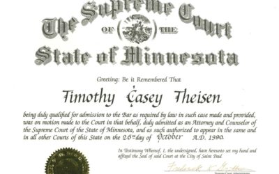 Attorney Timothy Theisen's law license